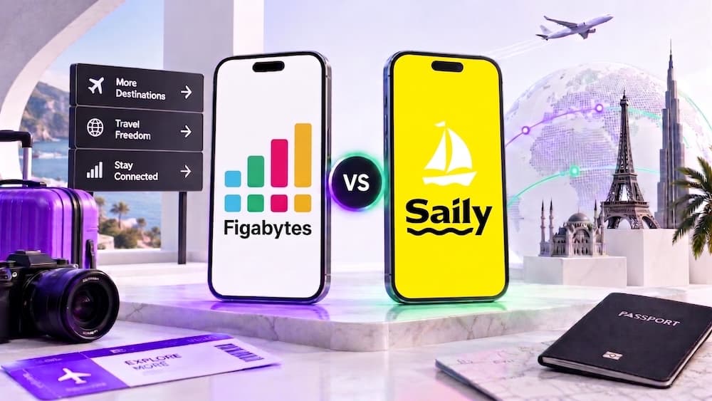 Figabytes vs Saily: Which eSIM is better? Figabytes vs Saily: Which eSIM is better?