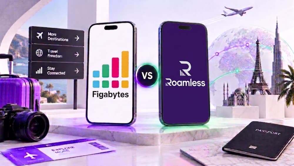 Figabytes vs Roamless: Which eSIM is better? Figabytes vs Roamless: Which eSIM is better?