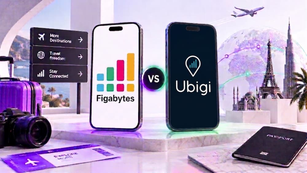 Figabytes vs Ubigi: Which eSIM is better? Figabytes vs Ubigi: Which eSIM is better?